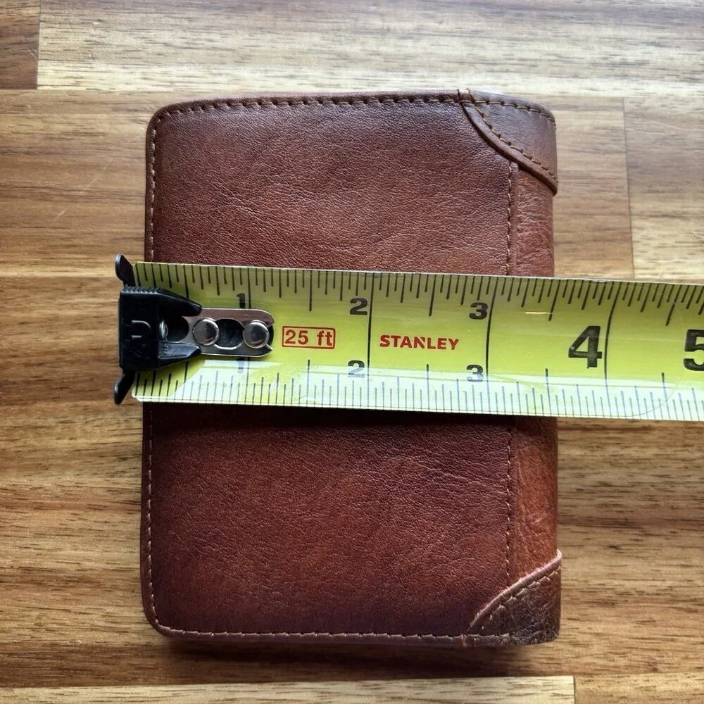 Men's Wallet-Ciephia RFID-Blocking Trifold Leather-Vintage Design Brown Classic